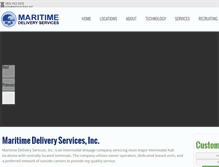 Tablet Screenshot of maritimedeliveryservices.com